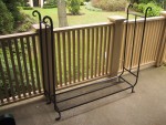 Wood Rack- Black Iron and Oil Finish