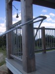 Curved Railings post attachment detail